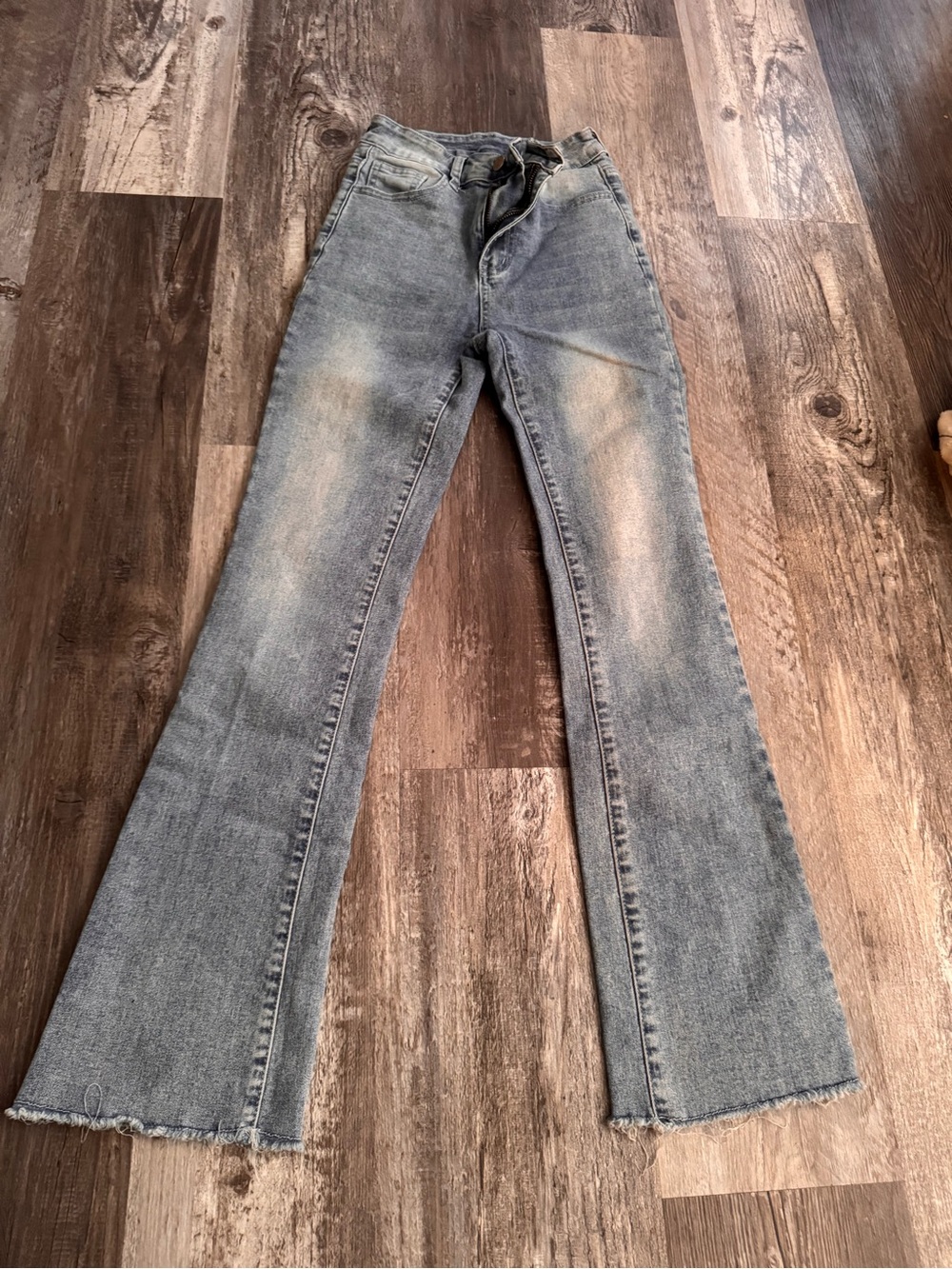 SHEIN Light Wash Boot Cut Jeans